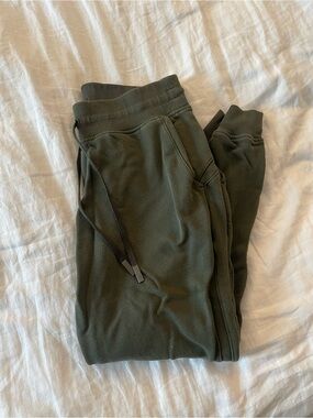 Lululemon Olive Green Fleece Jogger Sweatpants